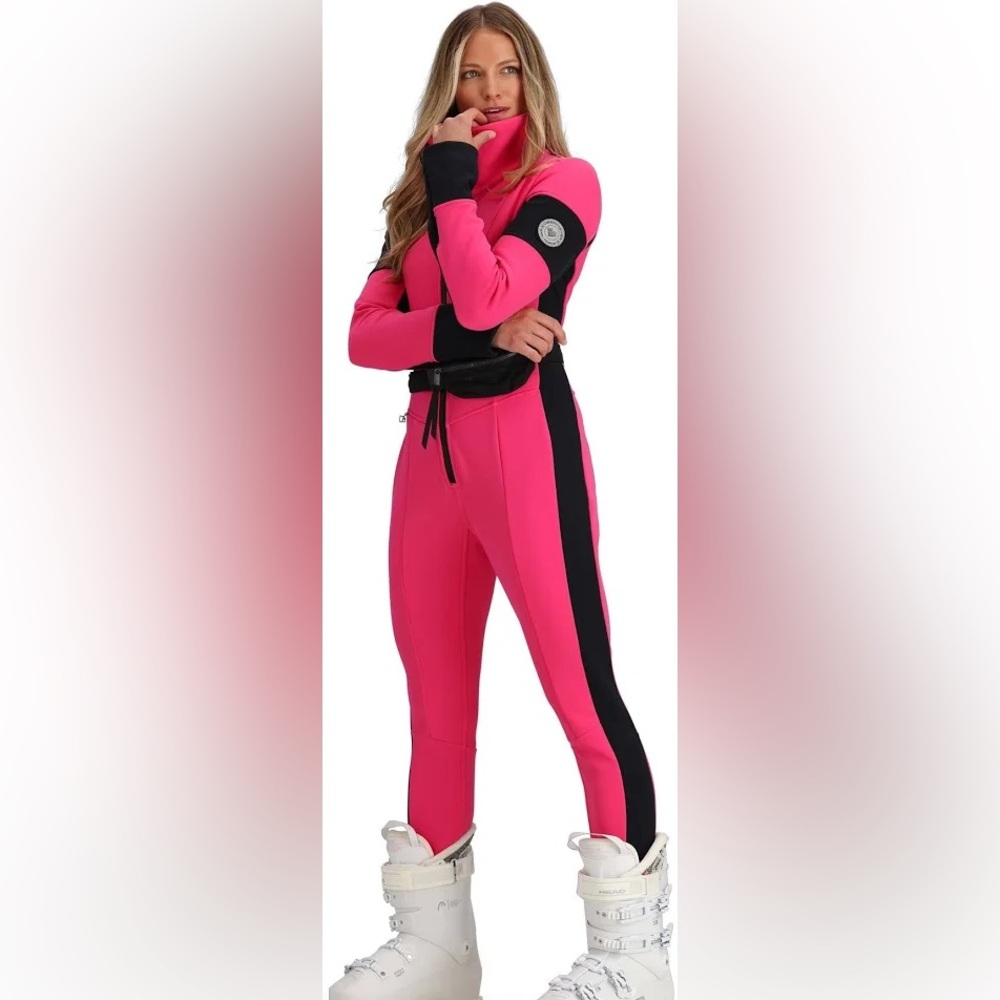 Obermeyer Pink and Black Full-Body Neoprene Ski Suit Sz 12 NWT Retail $799